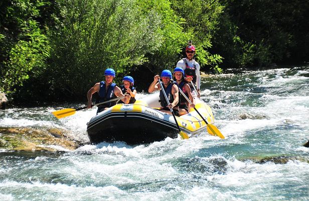 Rafting in a small group with caving & cliff jumping,free photos & videos