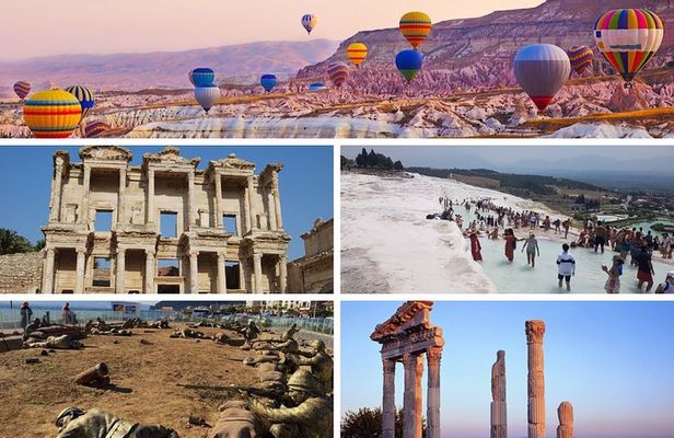 6 Days Turkey Tour Cappadocia, Pamukkale, Ephesus, Gallipoli Troy