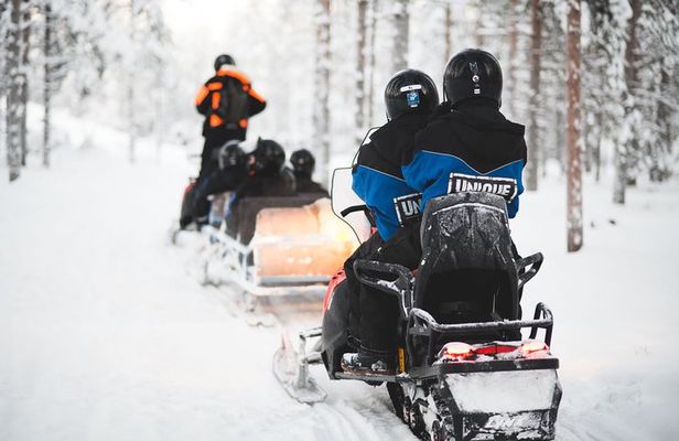 Family Snowmobile Safari from Santa Claus Village