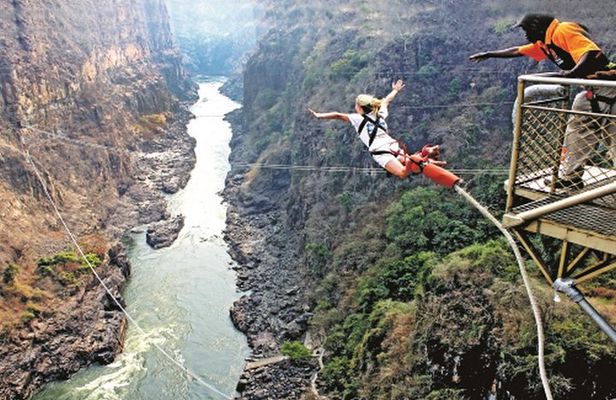 Bungee Jumping at The Victoria Falls Bridge