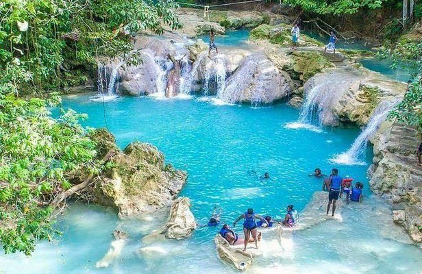 Blue Hole and Secret Falls plus Luminous Lagoon Tour