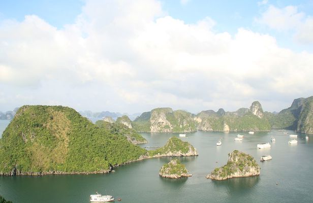 Halong bay full day trip: Visit Surprise cave, Titop island, kayaking & swimming