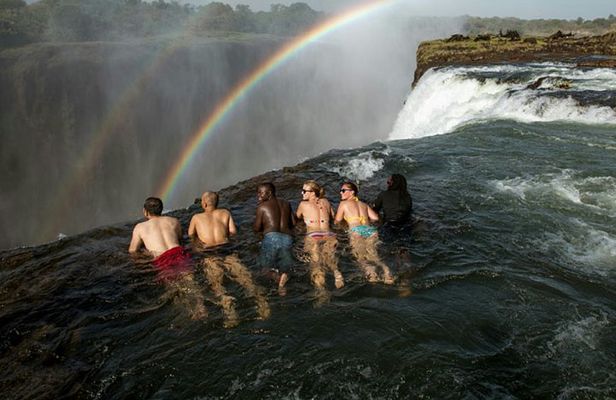 Swimming Experience at Devil's Pool in Victoria Falls