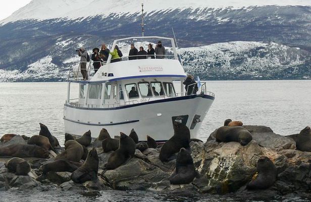 Private yacht sailing on the Beagle Channel