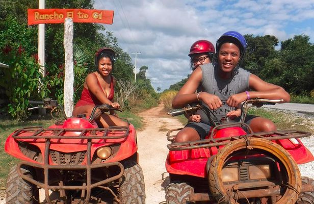 ATV shared experience, Ziplines and Cenote swim experience in one Adrenaline day