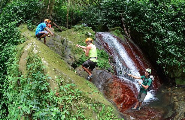 Full-Day Zipline and Waterfall Rappelling Adventure Near San Juan