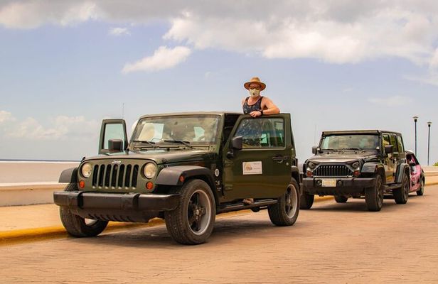 Cozumel Cultural Jeep Tour with Mayan Village and Mexican Lunch