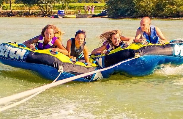 Towed buoy session in Loire Atlantique