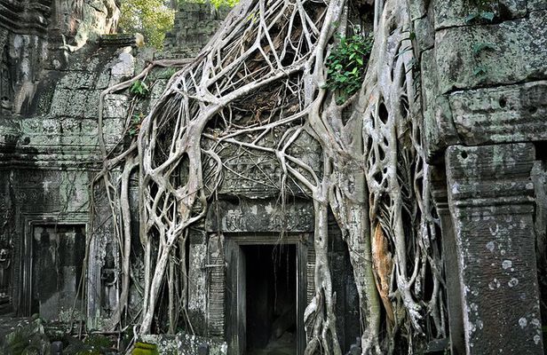 Guided Private A/C Vehicle Tour to Angkor Wat and Small Circle with Two Extras