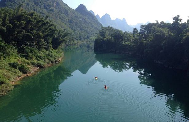 Kayaking Activity in Yangshuo Park, China