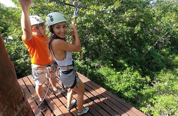 Selva Maya Eco Adventure Park: Ziplining, Hanging Bridges, Rappelling and Cenote