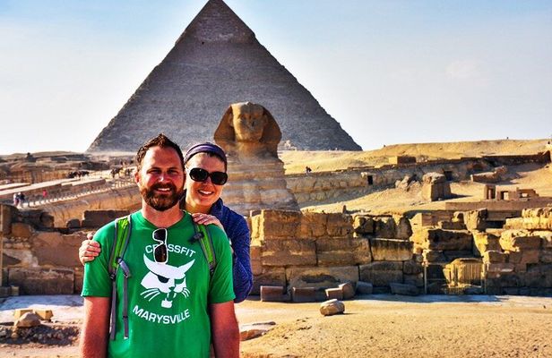 All inclusive Tour from airport Giza Pyramids and Saqqara camel 