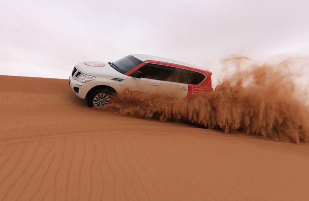 High Red Dunes with Camel Ride, Sandboarding, Falcon Show and VIP BBQ Dinner