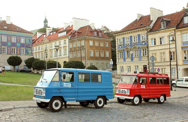 Must-do sites in Warsaw: retro car private tour with hotel pickup
