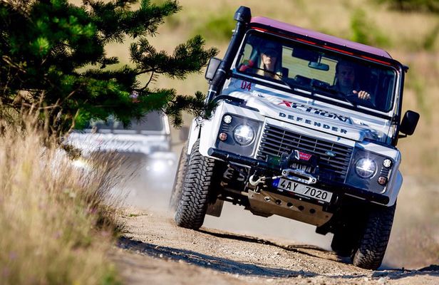 Full-day Land Rover driving off-road experience Prague