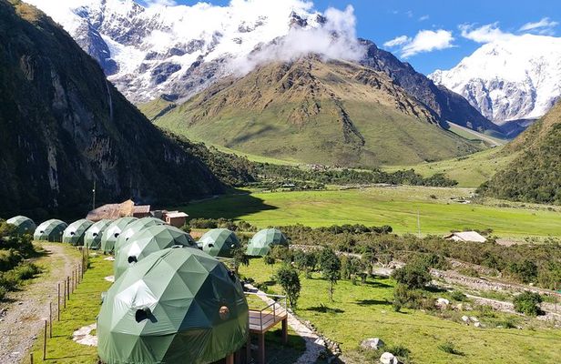 Salkantay Trek 5 days to Machu Picchu by Glamping Sky Lodge Dome