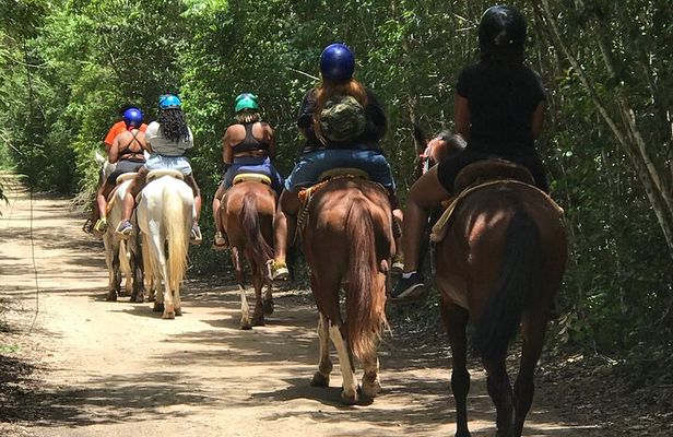 Horseback, ATV´s, Ziplines, Cenote, Hanging bridge Lunch and Round Trip Included