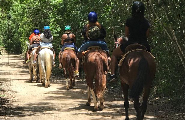 ATV Combo Horseback Riding, ATV, Ziplines, Cenote and Lunch