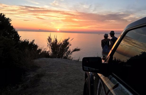 Private Sunset Jeep Safari in North West Corfu with Dinner