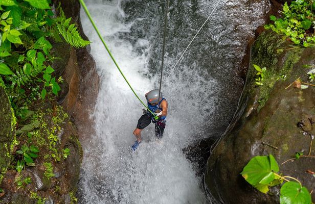 Waterfall Rappelling, Ziplining, Pool Jumping, Hiking with Lunch