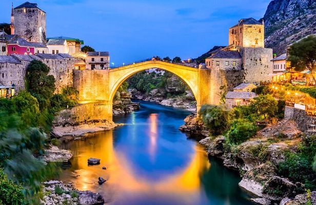 Bosnia Day Trip: Mostar and Kravice Waterfalls by Luxury Minibus