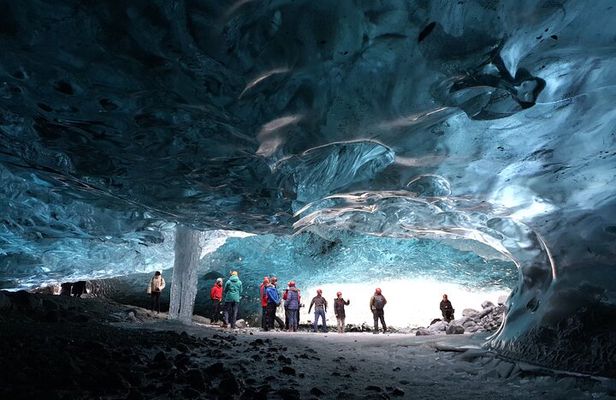 2-Day Blue Ice Cave, Glacier Lagoon and South Coast Tour