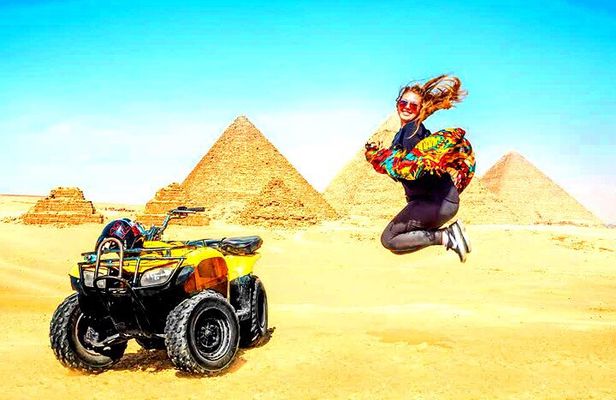 Quad bike adventure with Guided tour to Giza pyramids including camel ride