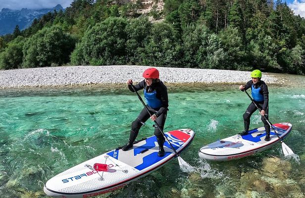 Whitewater Paddle Boarding on Soca River