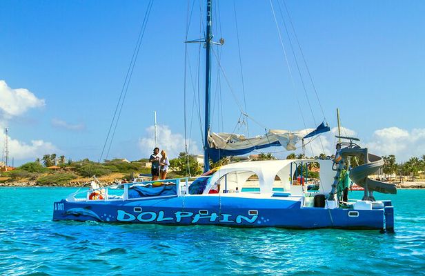 Private Catamaran Adventure Cruise with Rope Swing and Water Slide