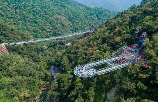 Private Guangzhou Layover Tour to Visit Gulong Gorge Glass Bridge
