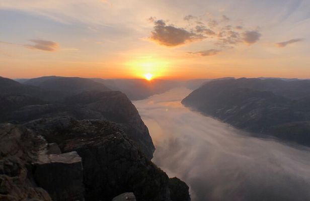 Guided sunrise hike to Pulpit Rock Preikestolen