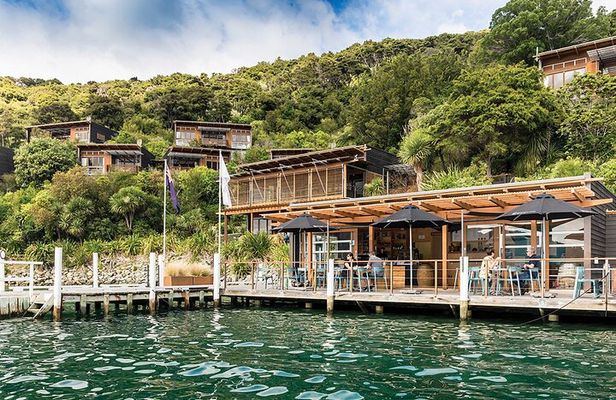 Bay of Many Coves, Marlborough Sounds- Heli-lunch from Wellington
