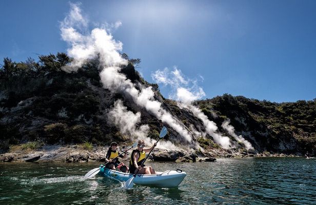 Waimangu Valley Walk and Steaming Cliffs Kayak Tour