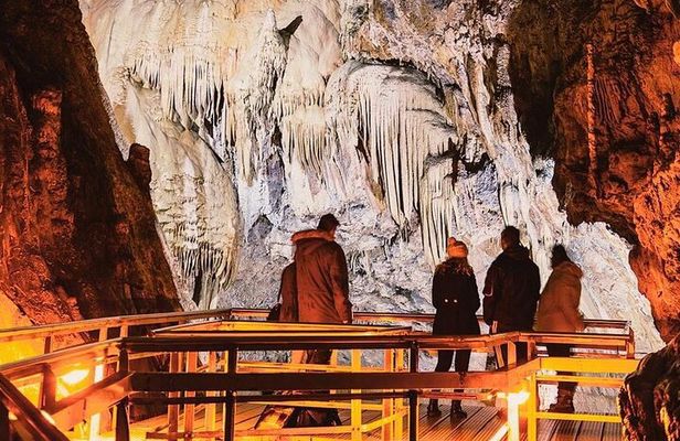 Explore Corinth & Mythical Cave of Lakes, Ride Cog Rail Plus Meal
