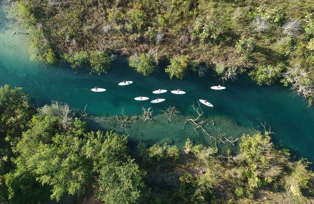 Nature Glide: SUP Across Crystal Waters of Bacalar