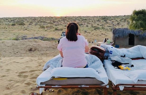 Half Day Overnight Desert Tour sleeping under the star in open sky