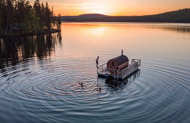 Private Traditional Finnish Sauna Boat Scenic River Cruise