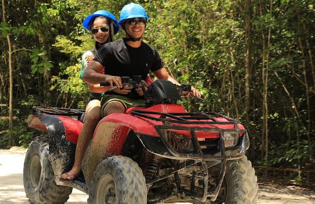Extreme Experience From Cancun (Atv Shared, Zipline and Cenote)
