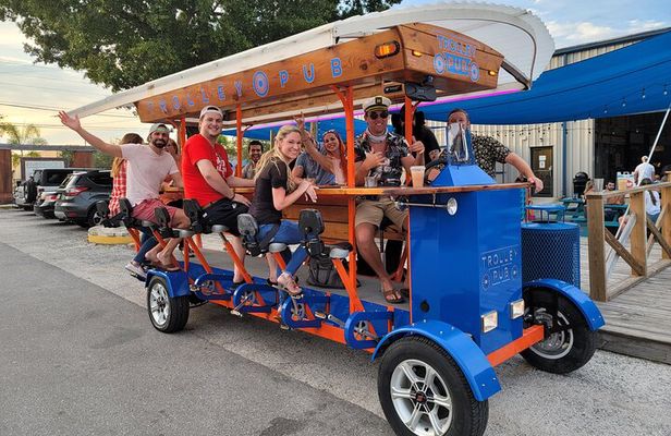 Trolley Pub Party Bike through St. Pete with Bar+Mural Stops