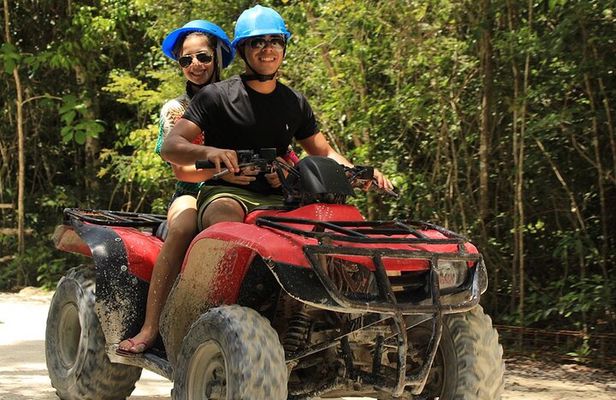 Jungle Adventure! ATV's (shared), Ziplining and Cenote Cancun & Playa Del Carmen