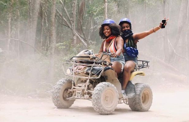 ATV Cenote and Zipline Sacred Jungle Expedition