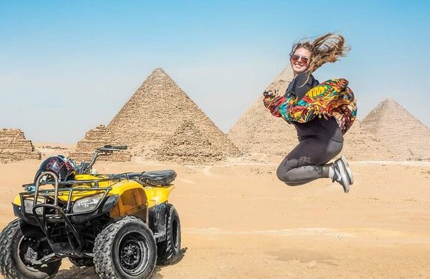 Cairo Private tour Giza Pyramids,Camel Ride, Quad Bike and Dinner Cruise on Nile