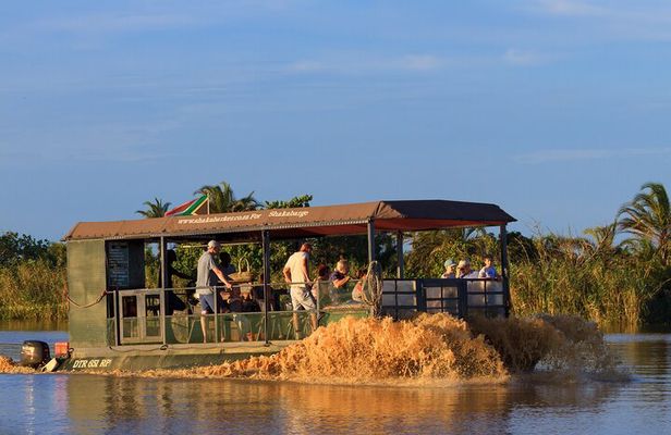Hippo and Croc Boat Cruise in Saint Lucia with collection