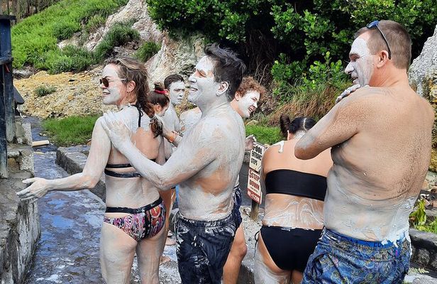 Sulphur Springs Mud Bath and Toraille Waterfall Tour with Creole Lunch