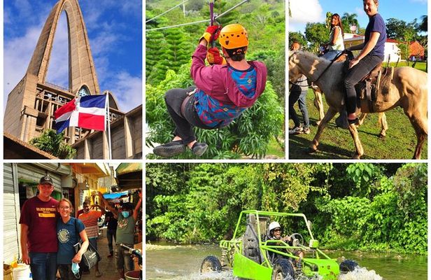 City Tour with Horseback Riding, Zipline, and Dune Buggy at the Countryside