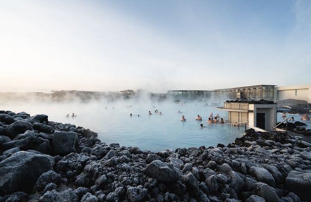 Volcano Hike and Blue Lagoon Including Admission Small Group Tour