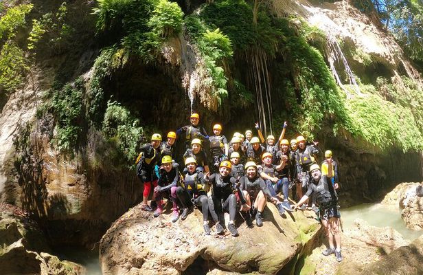 Canyoning, Rappel, Natural slides, Hiking in Comala Waterfalls