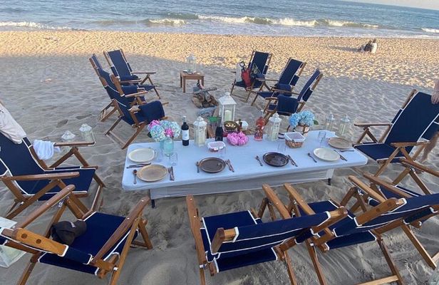Luxury Beach Bonfire and Picnic Dinner at Town Line Beach