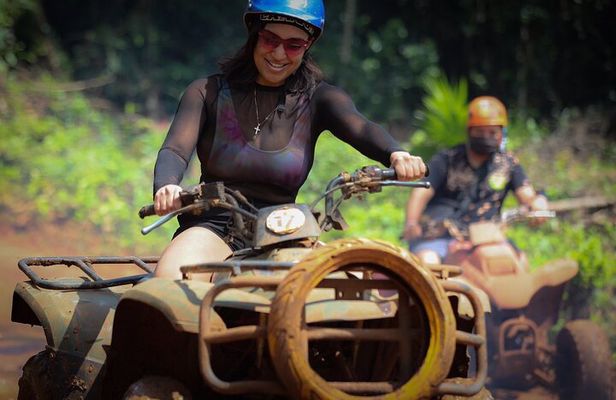 ATV Jungle with Ziplines, Cenote, Transportation & Insurance