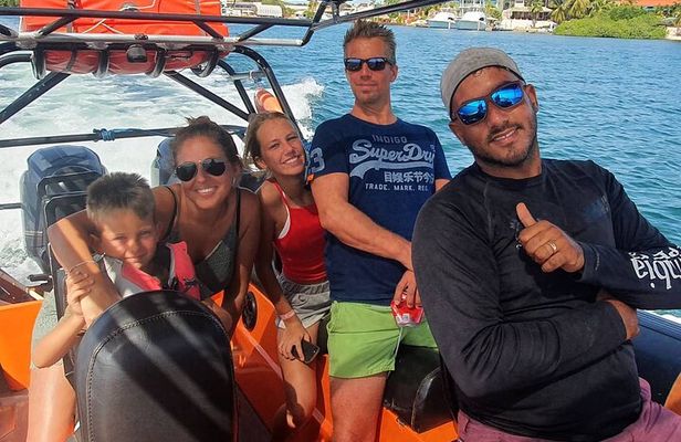 2 Hour Adventurous Powerboat Sightseeing & Snorkel Private Tour